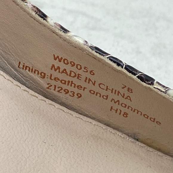 Cole Haan Tali Bow Pumps Reptile Leather Contemporary Heels - Picture 7 of 11